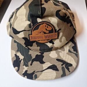 Jurassic World Universal Studios Camo One Size Snap Back Cap Hat - Dinosaur
